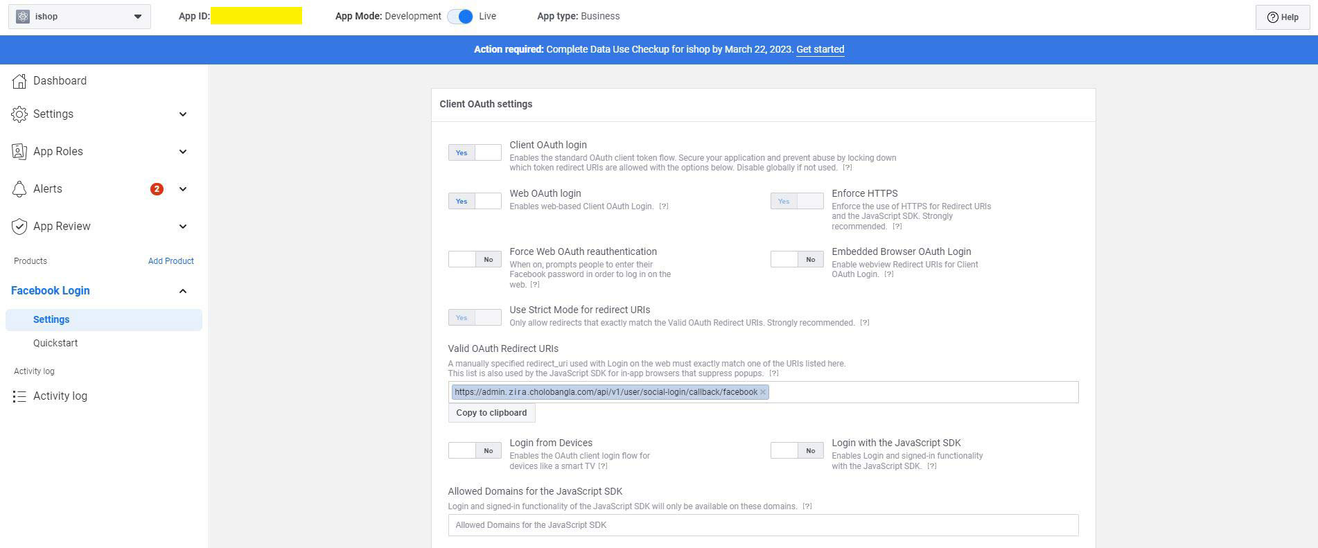 OAuth Redirect